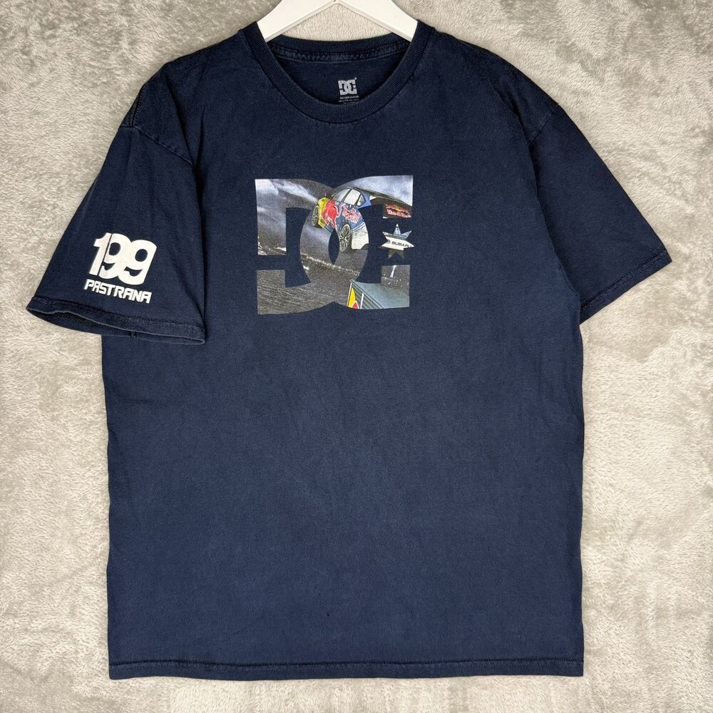DC Redbull New Year No Limits Travis Pastrana T-Shirt Mens Large ESPN Blue 199